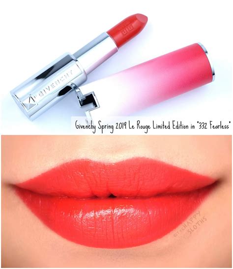 givenchy lipstick 332 fearless|givenchy le rouge review.